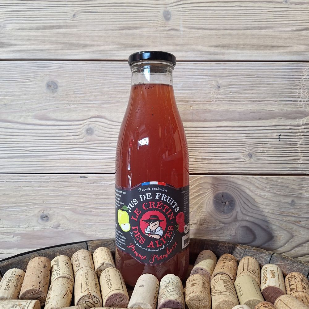 Jus de Pomme framboise - cretin des alpes 75cl -SOFT-