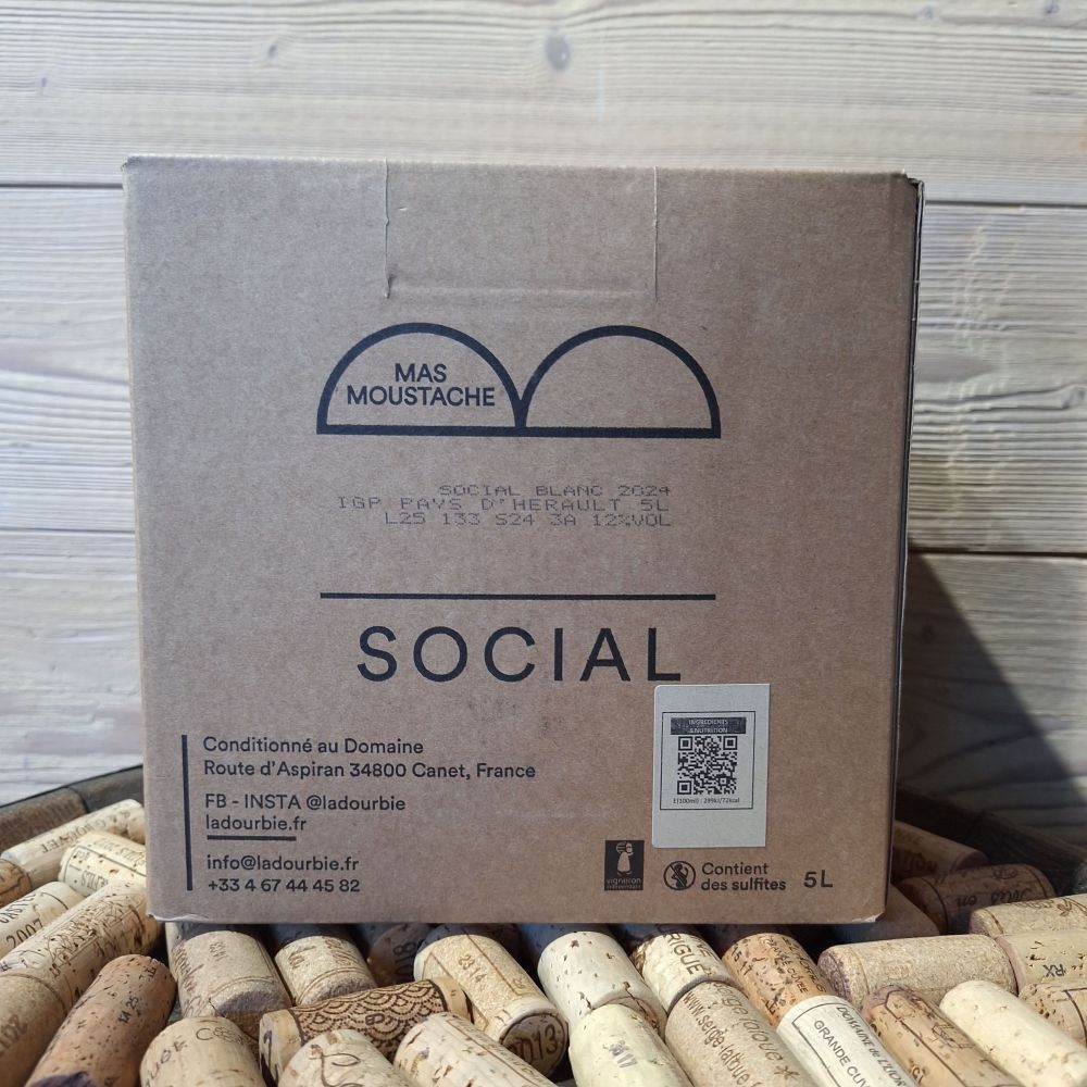 BIB Social Blanc Mas Moustache 5l